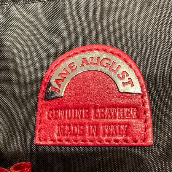 "RARE" JANE AUGUST King's Road Leather Tote - Red Embossed Croc (Made in Italy) - Picture 8 of 10